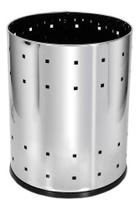 Lixeira Aço Inox Telada 13 Litros Para Casa Ou Escritório
