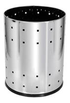 Lixeira Aço Inox Telada 13 Litros Para Casa Ou Escritório