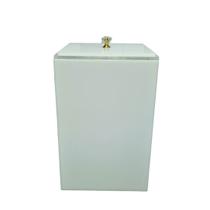 Lixeira Acrílica Branca Premium Luxo Esconde Sacola