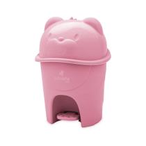 Lixeira Adoleta 6,5l Com Pedal Rosa 0886-16 Lixeira Adoleta 6,5l Com Pedal Rosa 0886-16