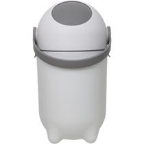 Lixeira Anti Odor Buba Cor Branco Papeleira 50x28cm 10L