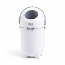 Lixeira Antiodor 10l Quarto Bebe Fraldas Pet Banheiro 3 Em 1 Cor Branco