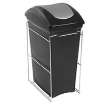 Lixeira Aramada Deslizante Simples 15L Aço Inox com Corrediças Telescópicas Piva Lixeira Aramada Deslizante Simples 15L Aço Inox com Corrediças Telescópicas Piva