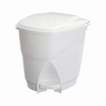 Lixeira Astra Ecológica Pedal 16 litros Branco Ref. LP1
