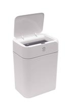 Lixeira Automática 12 Litros Abre Tampa Sozinha por Sensor de Movimento com Anel que Mantém Saco Escondido Para Banheiro, Lavabo, Cozinha, Escritório