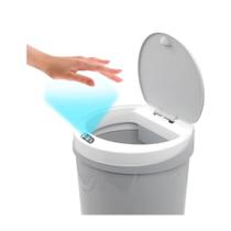 Lixeira Automática 12 Litros Recarregável Via USB Sensor Frontal Lateral