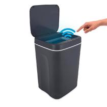 Lixeira automatica 16l sensor touch recarregavel inteligente cozinha banheiro premium moderna
