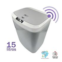 Lixeira Automatica Banheiro Cozinha Lixo Com Sensor