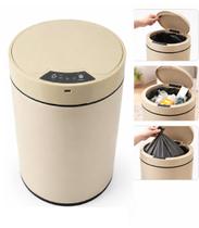 Lixeira automatica cesto lixo sensor 8 litros champagne ouro Lixeira automatica cesto lixo sensor 8 litros champagne ouro