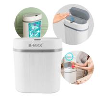 Lixeira Automática com Sensor 12 Litros Com Fechamento Suave - B-MAX