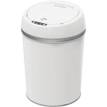 Lixeira Automática Com Sensor De Aproximação E Touch Smart Branca 9 Litros Ei079