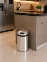 Lixeira Automática Inox 12 Lts Premium Sensor Banheiro Kzi Lixeira Automática Inox 12 Lts Premium Sensor Banheiro Kzi