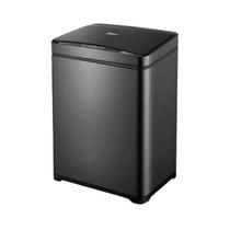 Lixeira Automática Inox Preto Retangular 40 Litros C/Sensor