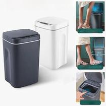 Lixeira automatica inteligente 16 litros sensor touch cozinha banheiro premium recarregavel Lixeira automatica inteligente 16 litros sensor touch cozinha banheiro premium recarregavel