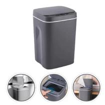 Lixeira automatica inteligente cesto lixo sensor movimento 12l design moderno cinza