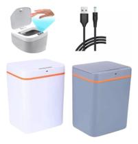 Lixeira Automática Inteligente Sensor Recarregável USB 12 litros