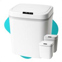Lixeira Automática Lixeiras Inteligentes Com Sensor 16l Recarregavel Lixeira Automática Lixeiras Inteligentes Com Sensor 16l Recarregavel