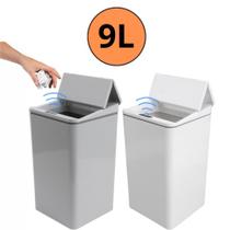 Lixeira Automática Quadrada Recarregável Sensor Proximidade Lixeira Automática Quadrada Recarregável Sensor Proximidade