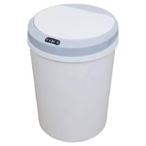 Lixeira Automática Recarregável de PVC 12 Litros Branca - LIX-013 - STILLUS HOME