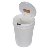 Lixeira Automática Redonda 12L Branca Com Sensor Lixeira Automática Redonda 12L Branca Com Sensor