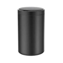 Lixeira Automática Redonda Inox Preto 40 Litros com Sensor Lixeira Automática Redonda Inox Preto 40 Litros com Sensor