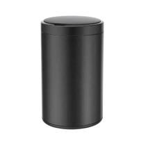Lixeira Automática Redonda Inox Preto 40 Litros Com Sensor Lixeira Automática Redonda Inox Preto 40 Litros Com Sensor