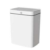 Lixeira Automática Retangular 14 Litros com Sensor Branca Lixeira Automática Retangular 14 Litros com Sensor Branca