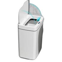 Lixeira Automática Retangular 14 Litros Com Sensor Branca