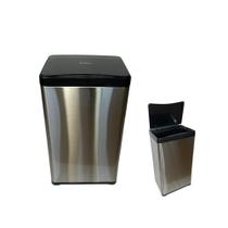 Lixeira Automática Retangular 50 Litros com Sensor em Aço Inox