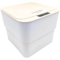 Lixeira Automática Retrátil Ajustável 5V com Sensor de Proximidade USB 18 Litros - Branco