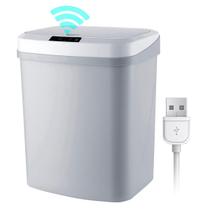 Lixeira Automática Sensor Aproximação Usb Recarregável 16L