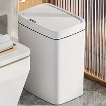 Lixeira Automática Sensor Inteligente Branca Recipiente 50L Lixo Balde Organização Sujeira