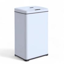 Lixeira Automática Sensor Inteligente de Proximação Aço Inox Retangular Grande 50L Cesto de Lixo Multiuso Casa Banheiro