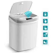 Lixeira Automática Sensor Inteligente Recarregável Lixo 16L