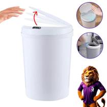Lixeira Automática Sensor Proximidade 12L Design Moderno Higiene Fralda Idoso Bebê Toque USB