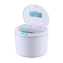 Lixeira Automatica Usb Branco Cinza 5 Litros Sensor Proximidade Recarregável Para Banheiro