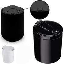 Lixeira Banheiro Cozinha 6 Litros Cesto de Lixo Multiuso Plástico Click Clicar Preta ou Branca Viel Lixeira Banheiro Cozinha 6 Litros Cesto de Lixo Multiuso Plástico Click Clicar Preta ou Branca Viel