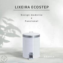 Lixeira Banheiro Cozinha Cesto de lixo com Tampa e Pedal 5 e 12 Litros