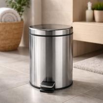 Lixeira Banheiro Cozinha com Pedal 5 ou 12 Litros