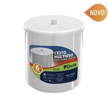 Lixeira Banheiro Cozinha Escritório 6 Litros Branco - Duda