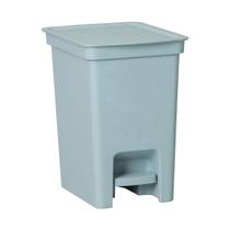 Lixeira Banheiro Cozinha Escritorio Pedal 5 Litros Cinza