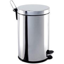 Lixeira Banheiro Pedal 3 Litros 100% Inox Cesto Removivel Lixo Cozinha - Clink