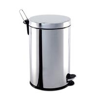 Lixeira Banheiro Pedal 5 Litros 100% Inox Cesto Removivel Lixo Cozinha - Clink