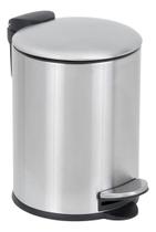 Lixeira Banheiro Prata 5l 26x20cm Inox Lixeira Banheiro Prata 5l 26x20cm Inox