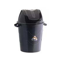 Lixeira Basculante 42 Ltrs Extra Grande Redondo De Plástico