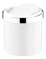 Lixeira Basculante 5L Branco/Cromado Future Lixeira Basculante 5L Branco/Cromado Future