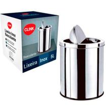 Lixeira Basculante Aço Inox 5 Litros- Clink