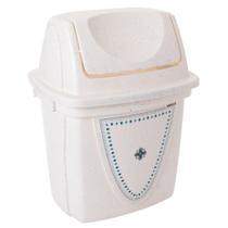 Lixeira basculante para pia decorada 4,9 litros marmorizado Plasutil ref.6684