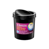 Lixeira Basculante Preto Pvc 4,3L Primafer