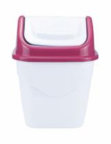 Lixeira Basculante Quadrada 2,5 l Lixeira De Escritório Cozinha Banheiros - Cores Sortidas